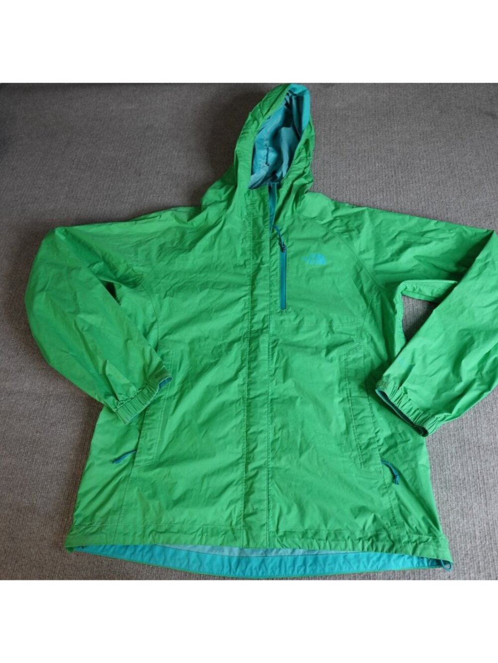 The North Face Womens Jacket Medium Green Dryvent Full Zip Hooded